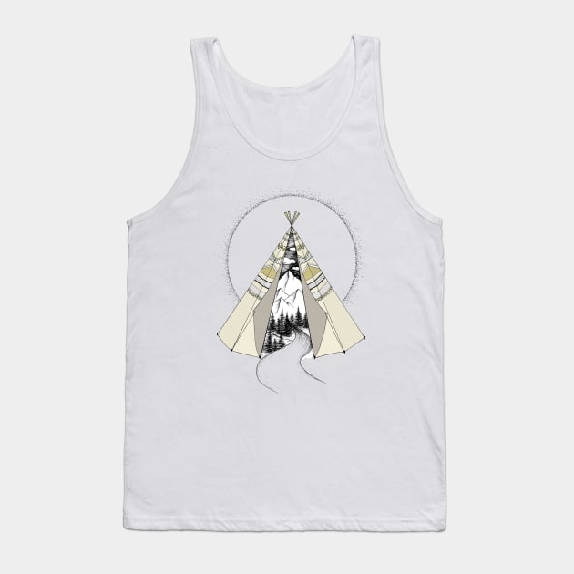 Into The Wild Tank Top by Barlena